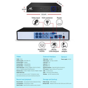 UL-tech Home CCTV Security System Camera 4CH DVR 1080P 1500TVL 1TB Outdoor Home - The Hippie House