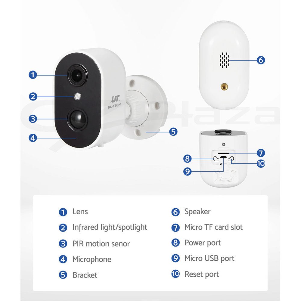 UL-tech Wireless IP Camera | 1080P | CCTV Security System