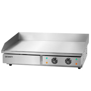 Electric Griddle BBQ Grill | Commercial | Hot Plate | Stainless Steel | 4400W