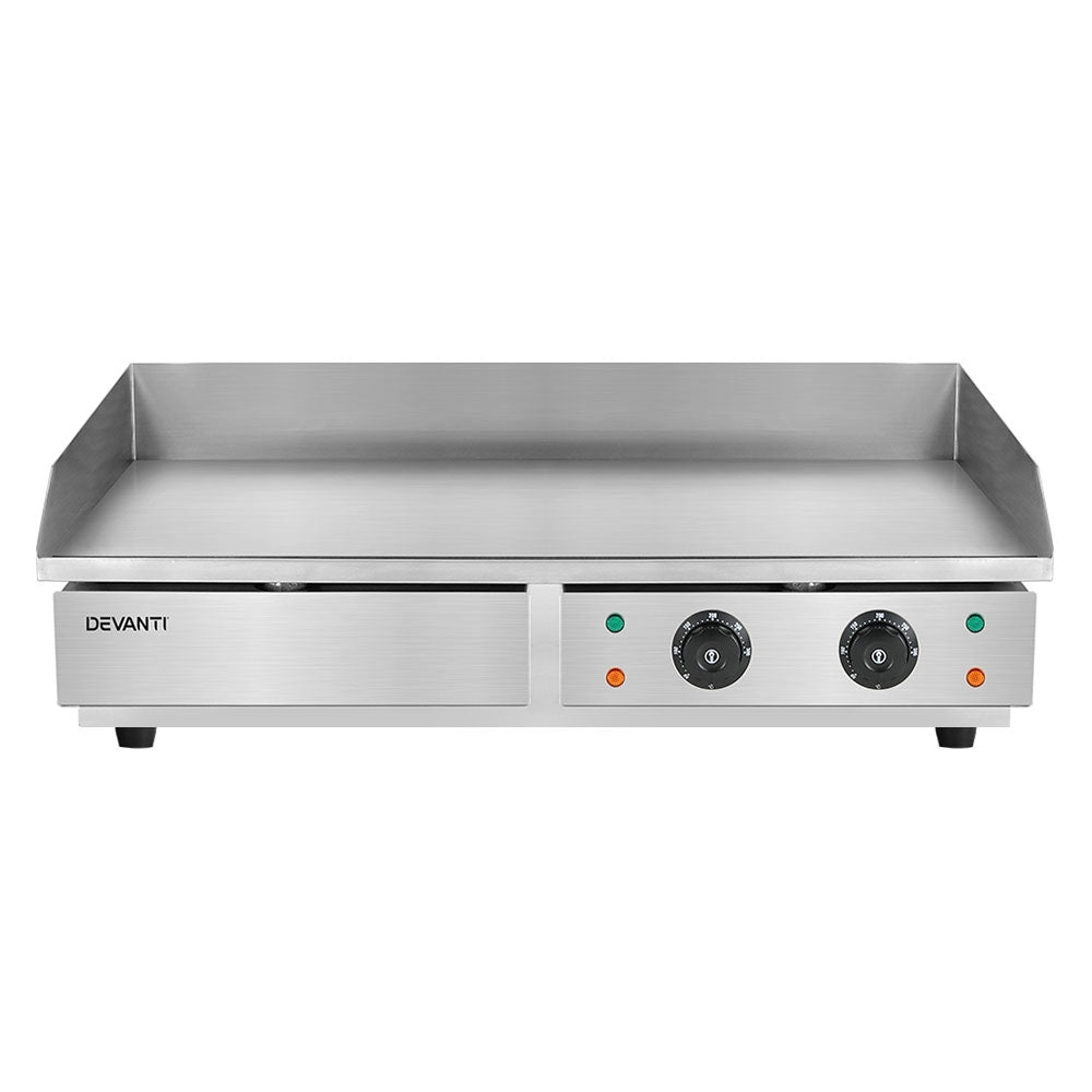 Electric Griddle BBQ Grill | Commercial | Hot Plate | Stainless Steel | 4400W