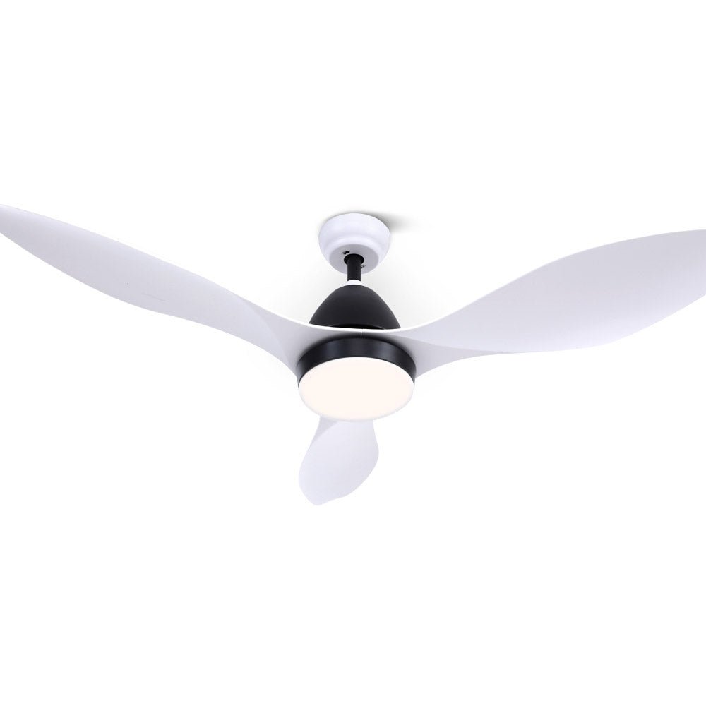 48'' Ceiling Fan Light & Remote | White | 3 Blades