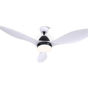 48'' Ceiling Fan Light & Remote | White | 3 Blades