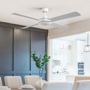 Devanti 52'' Ceiling Fan w/Remote - White - The Hippie House
