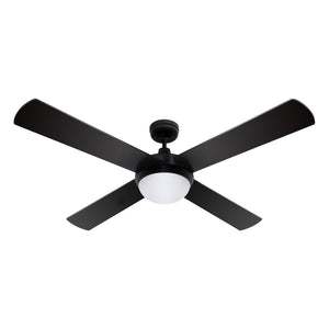 52'' Ceiling Fan w/Light & Remote | Black