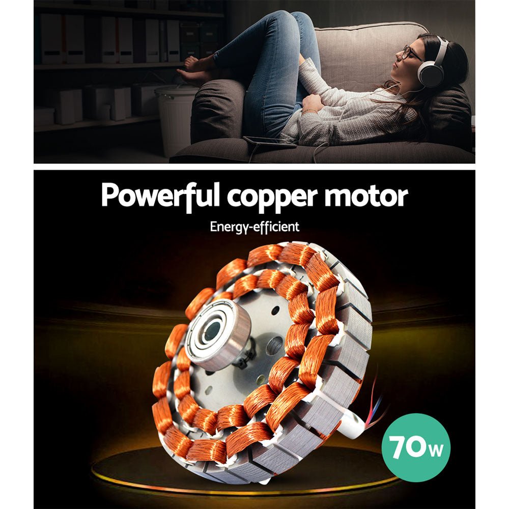 52'' Ceiling Fan w/Light & Remote | Black