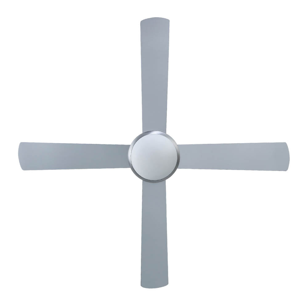 52'' Ceiling Fan w/Light & Remote | Silver