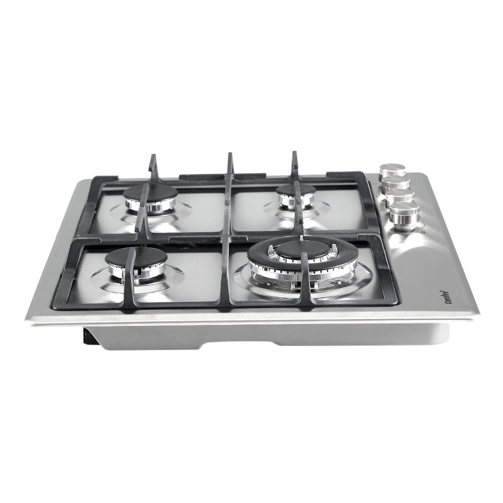 Comfee 60cm Gas Cooktop Stainless Steel 4 Burners Kitchen Stove Cook Top NG LPG - The Hippie House