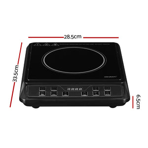 Electric Induction Cooktop | Portable Cook Top Ceramic Kitchen Hot Plate | Devanti