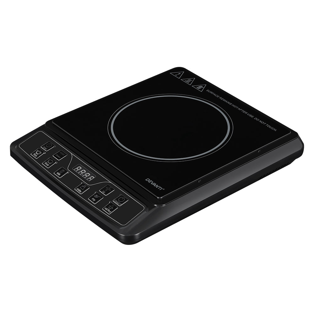 Electric Induction Cooktop | Portable Cook Top Ceramic Kitchen Hot Plate | Devanti