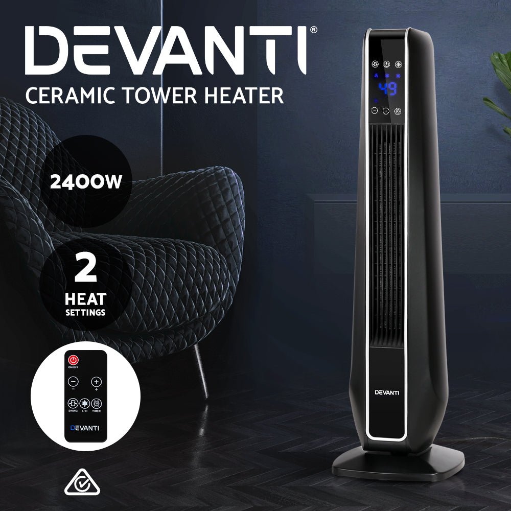 Portable Oscillating Electric Ceramic Heater