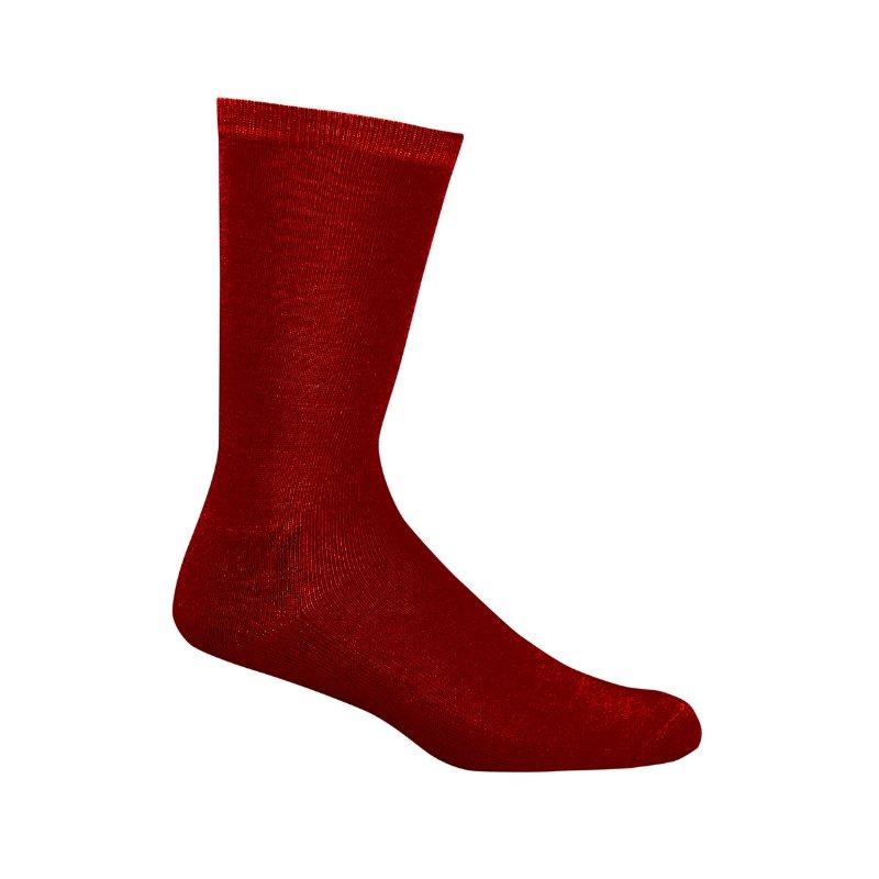 Comfort Business Burnt Red Bamboo Socks - Men's 6-10