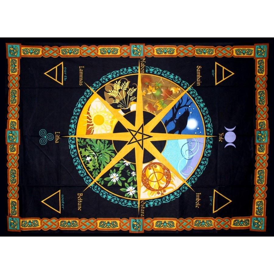 Pagan Calendar Pentacle Tapestry Shop The Best Tapestries Online