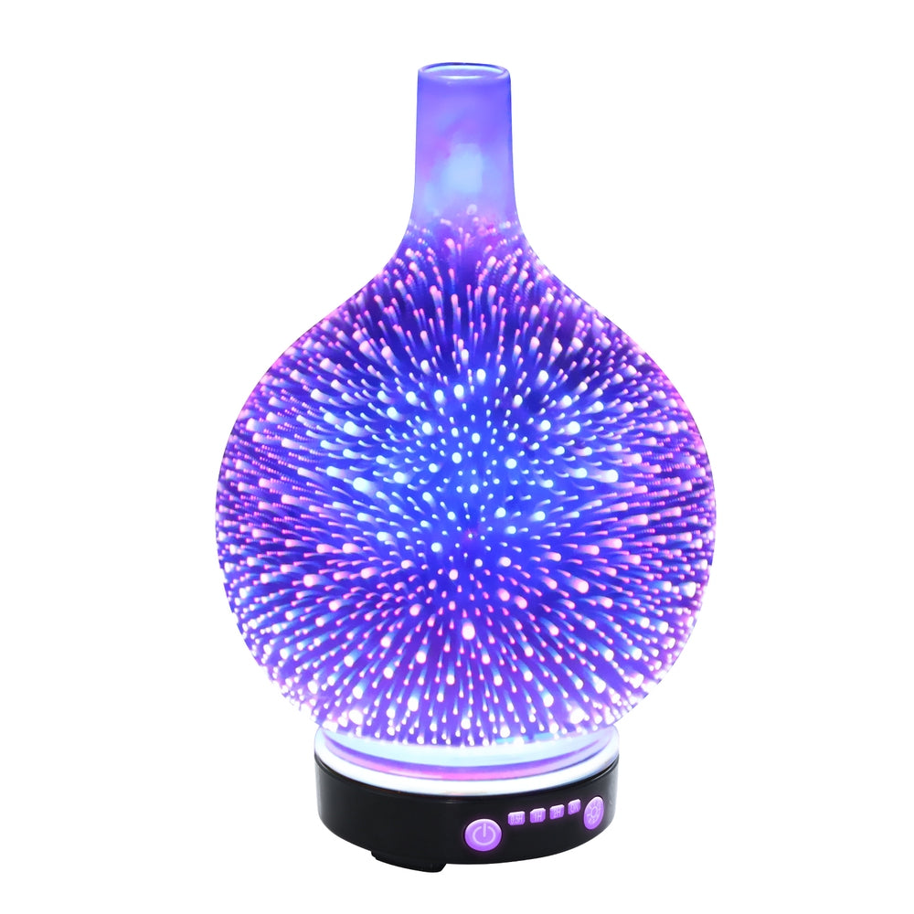 3D LED Firework Aroma Diffuser | 100ml Oil Humidifier