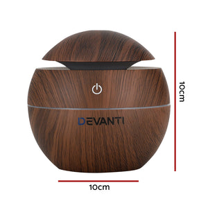 Devanti LED 130ML Aroma Diffuser | Aromatherapy Essential Oil Humidifier