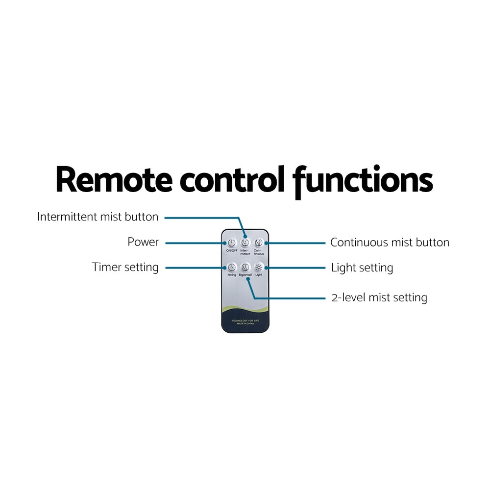 Devanti LED Aromatherapy Diffuser | 400ml Essential Oil Humidifier