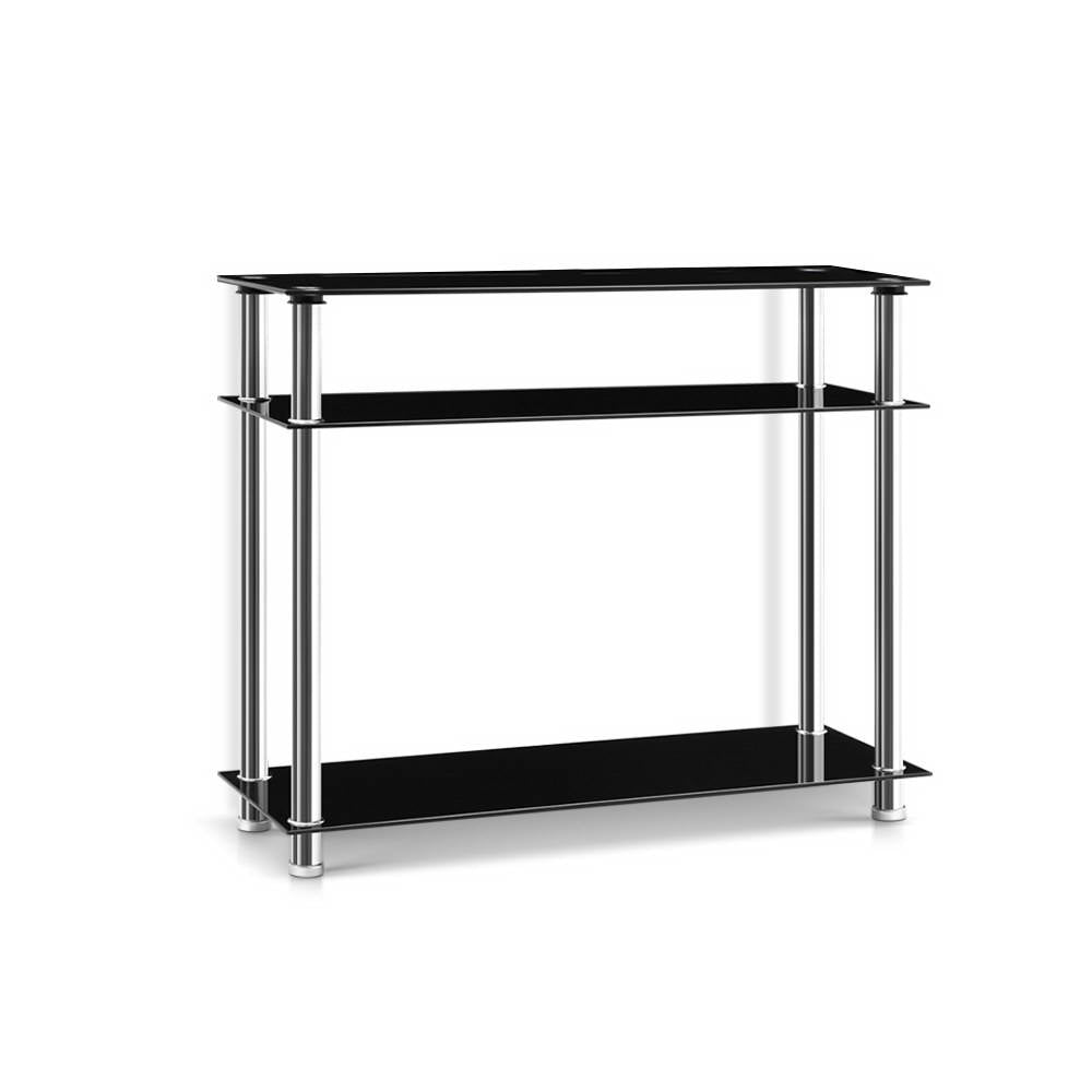 Black & Silver Entry Hall Console Table