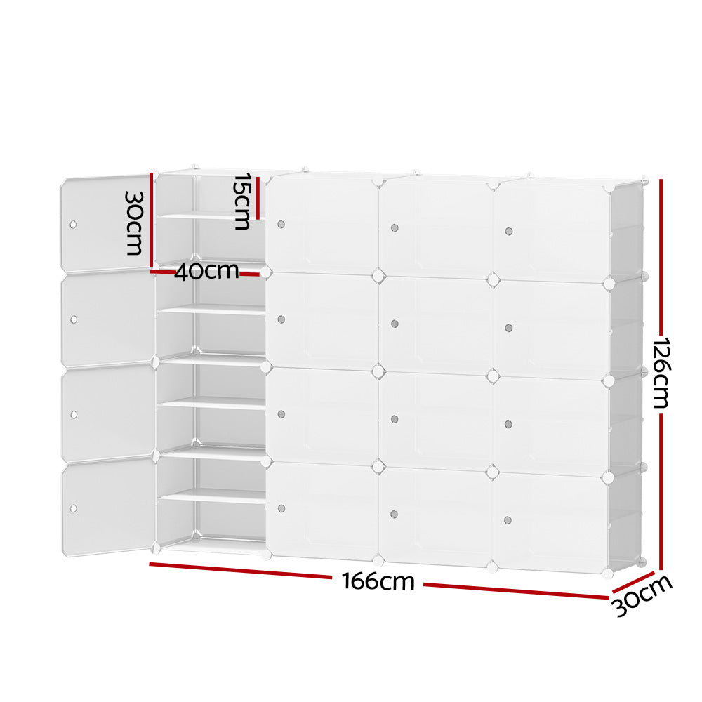 DIY Shoe Cabinet Shoe Box | Color: White | Storage Cube | Portable Organiser Stand | Brand: Artiss