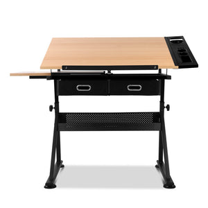 Drafting Table & Stool Set | Tilt | Natural & Black