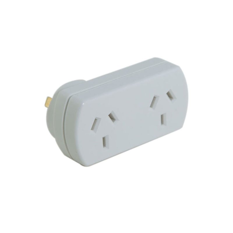 Double Adapter - Square With Left-Sided Plug