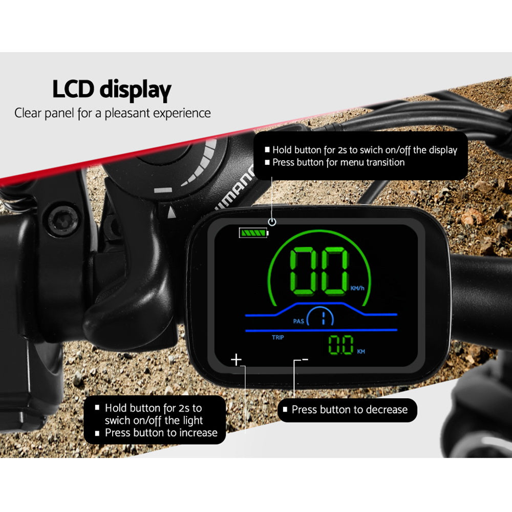 Phoenix 27.5" Electric Mountain Bike | Motorized Bicycle | City eBike Battery