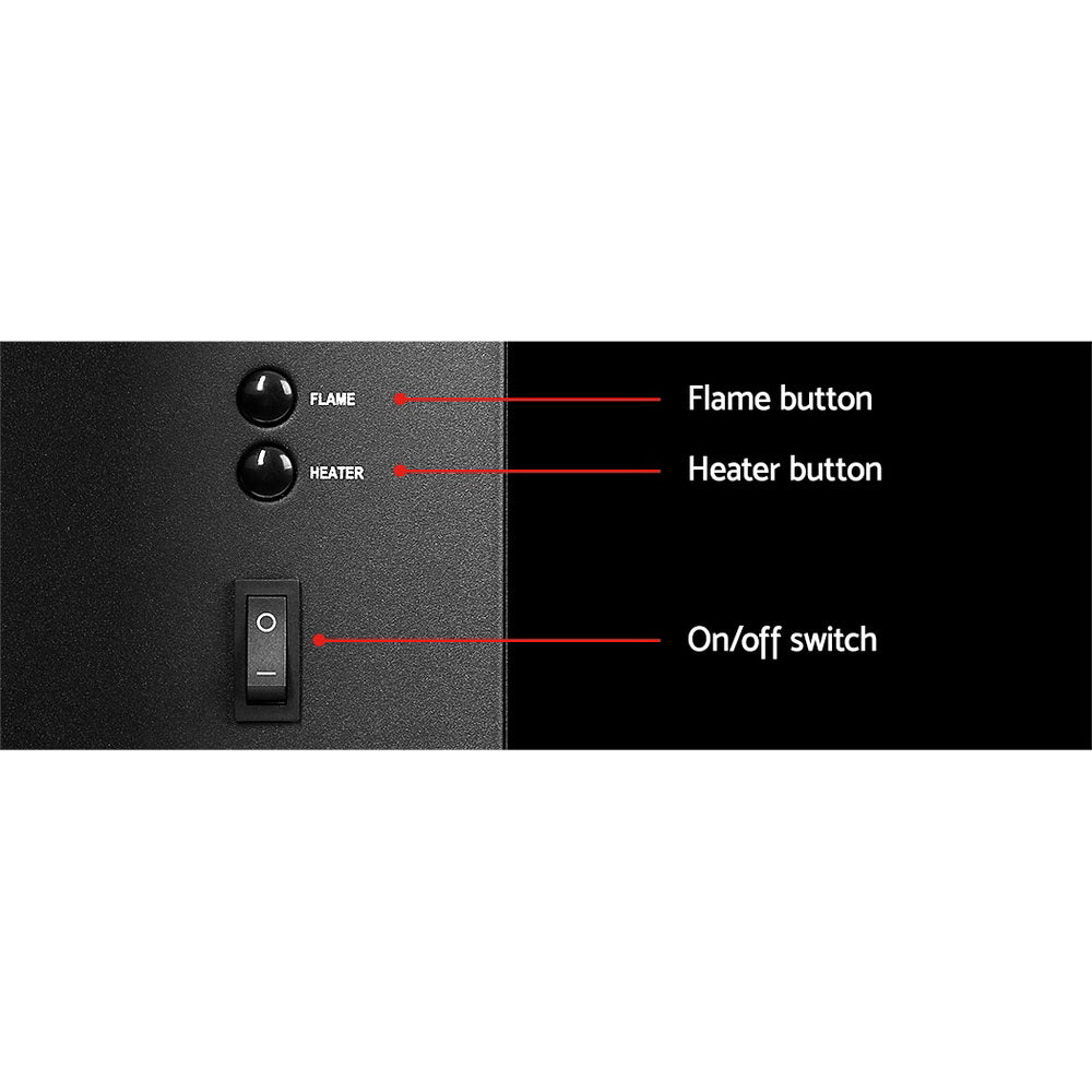 Wall Mounted Electric Fireplace With Realistic Flame