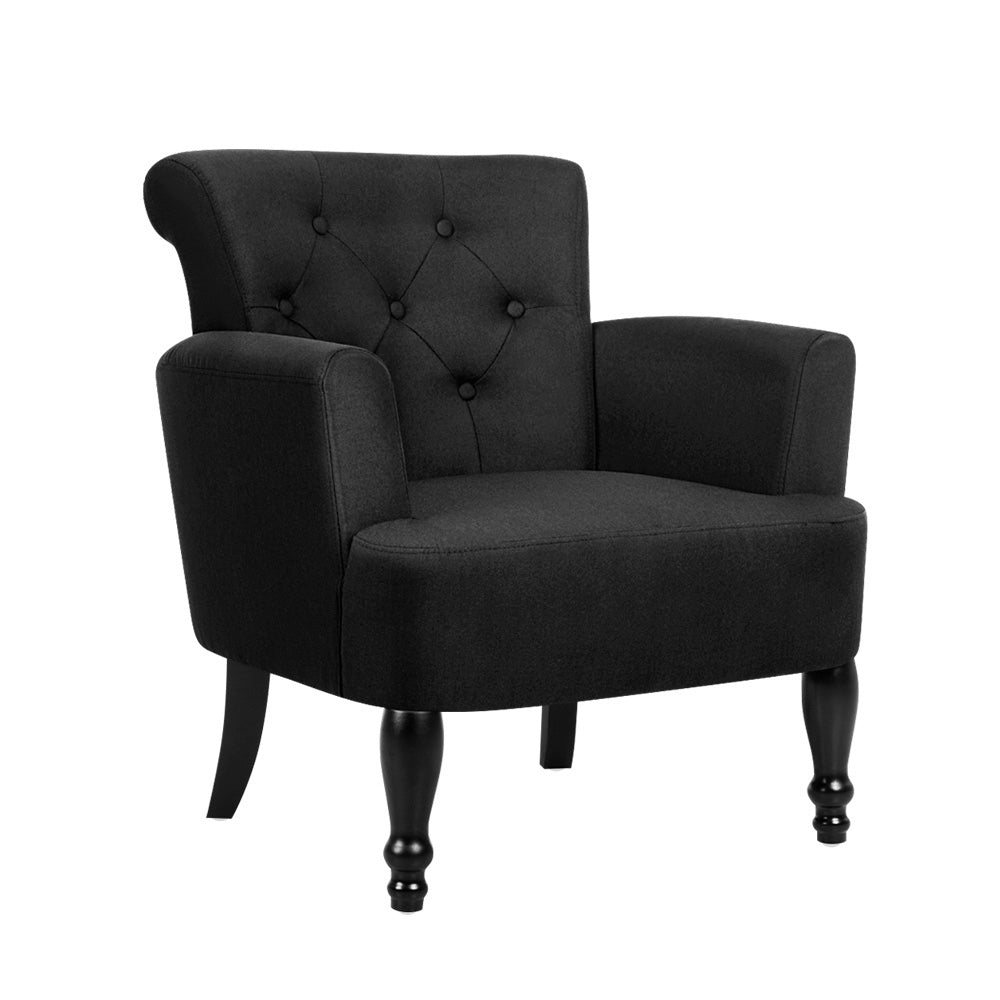 Black Retro French Styled Chair