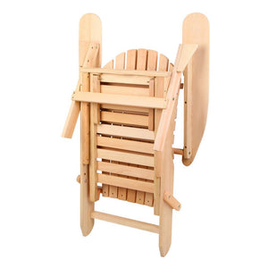 Wooden 2PCS Set Of Beach Chair Lounges