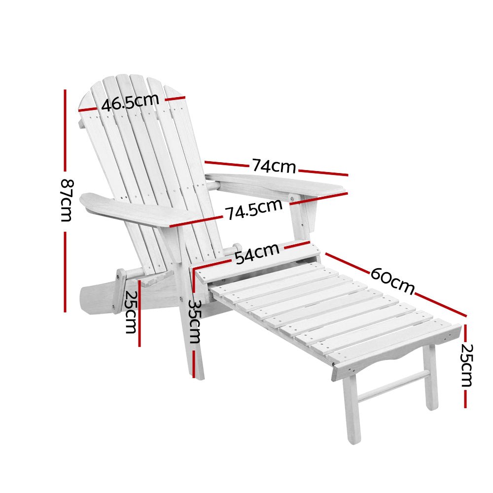 Set of 2 Outdoor Beach Sun Lounge Chairs