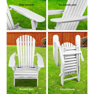 Set of 2 Outdoor Beach Sun Lounge Chairs