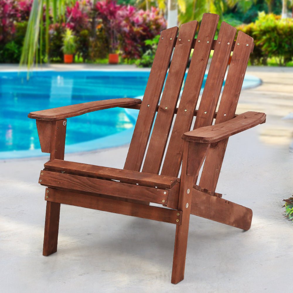 Outdoor Brown Sun Lounge Chair