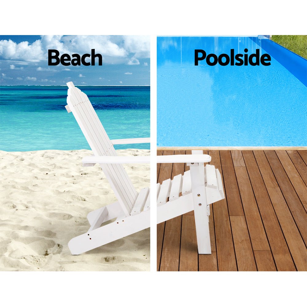 White Sun Lounge Beach Chair