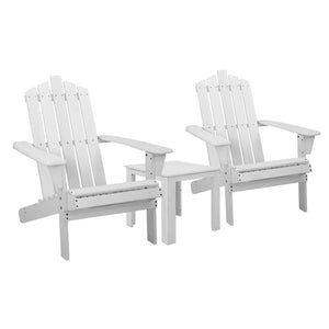 Sun Lounge Beach Chairs - White