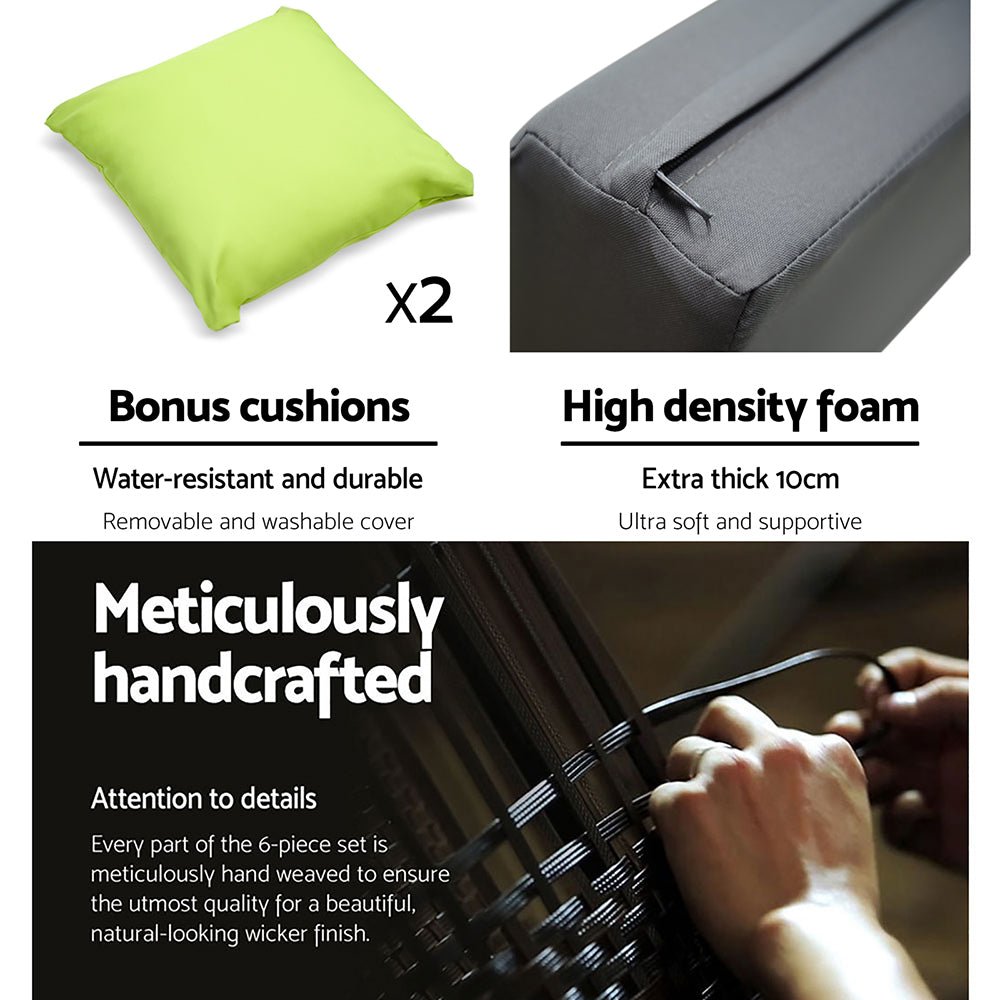 Large 7PCS Sofa Set For Outdoors / Patio