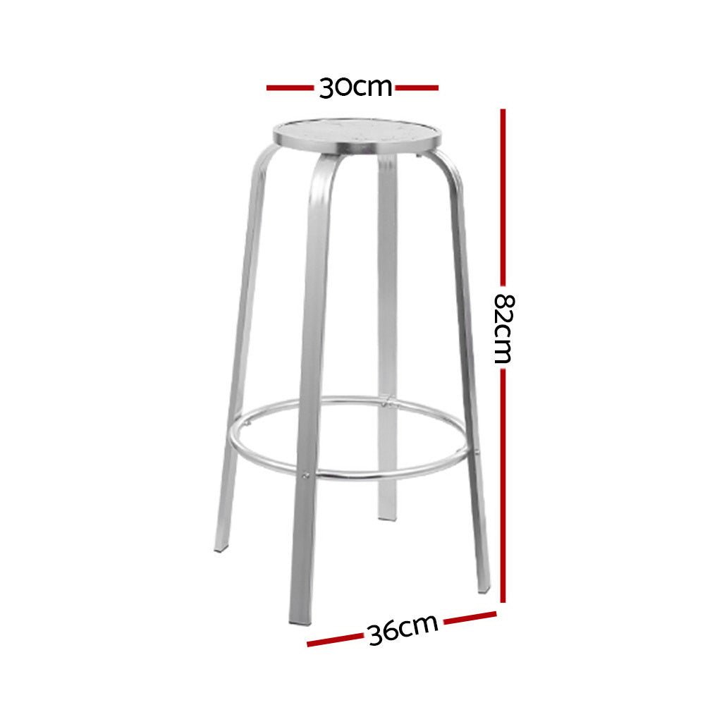 Aluminum Patio Bar Stools - 2 Pack