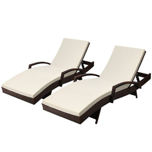 Resort Sun Lounges / Day Beds - 2 Set