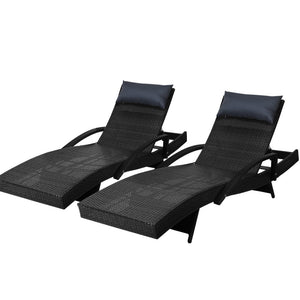 Set of 2 Sun Patio Chairs