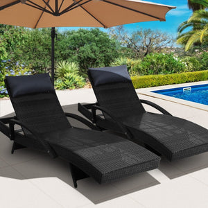 Set of 2 Sun Patio Chairs