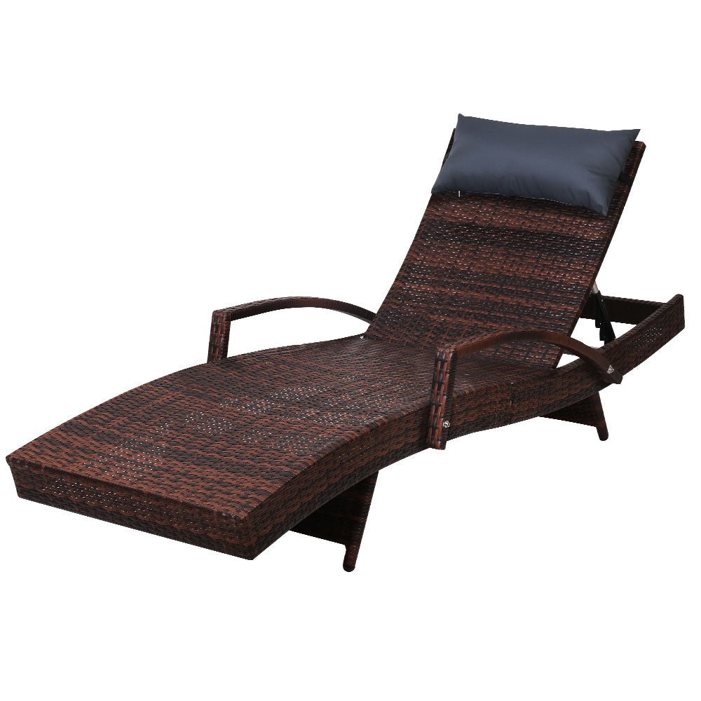 Outdoor Sun Baking Lounge With Cushions Included