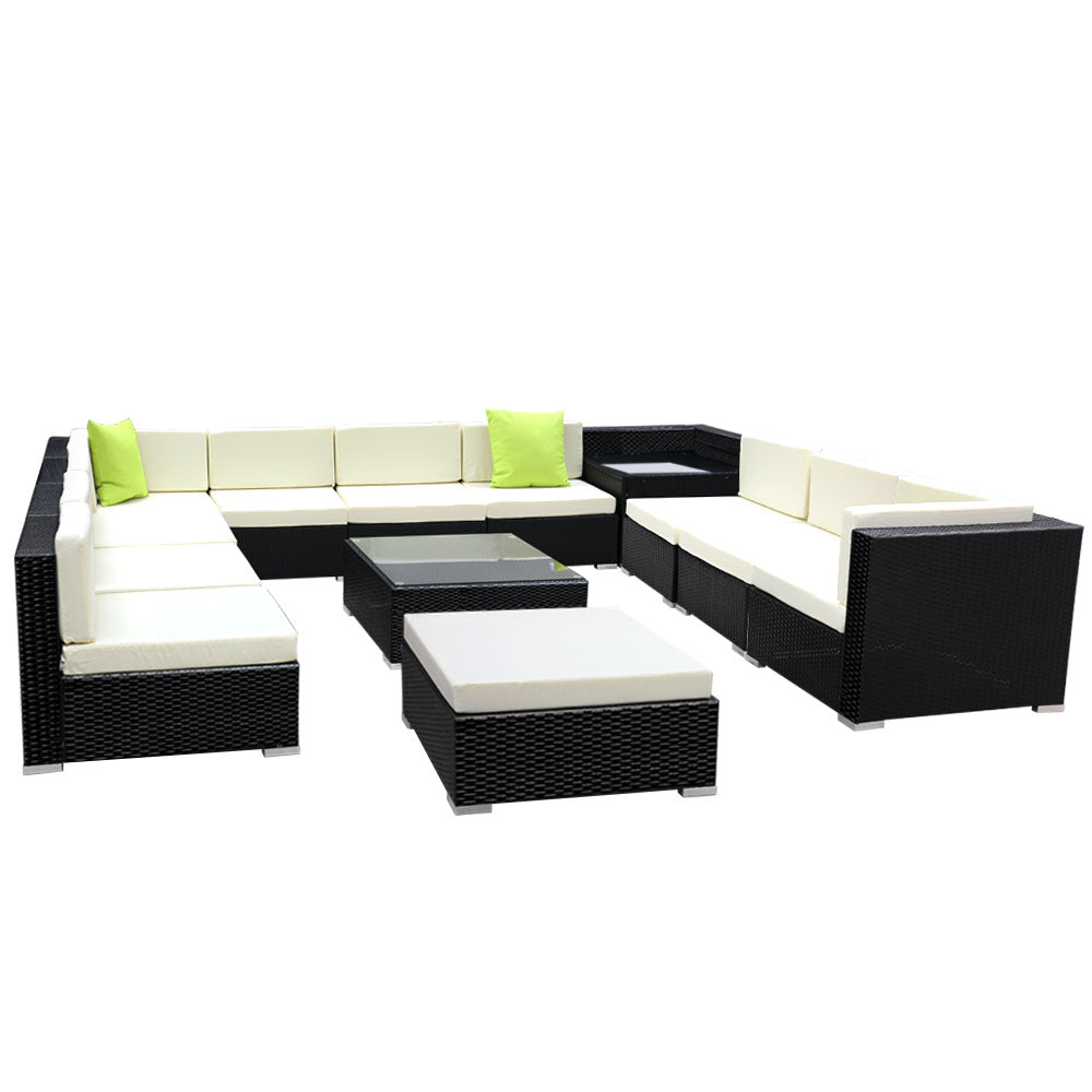 Large 13PCS Family Sofa Set With Storage Cover