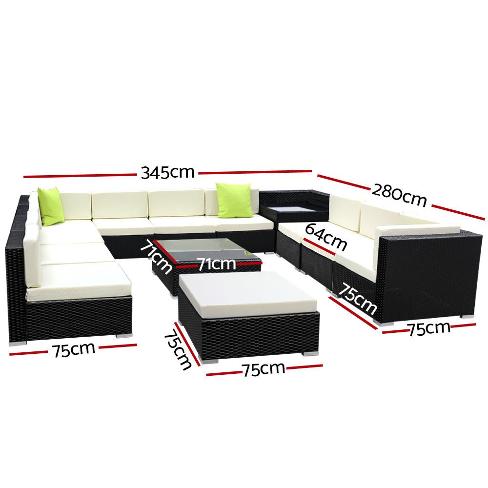 Large 13PCS Outdoor Furniture Sofa / Lounge Set