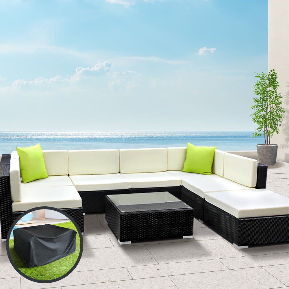 Big 8PCS Outdoor Family Sofa / Chair Set