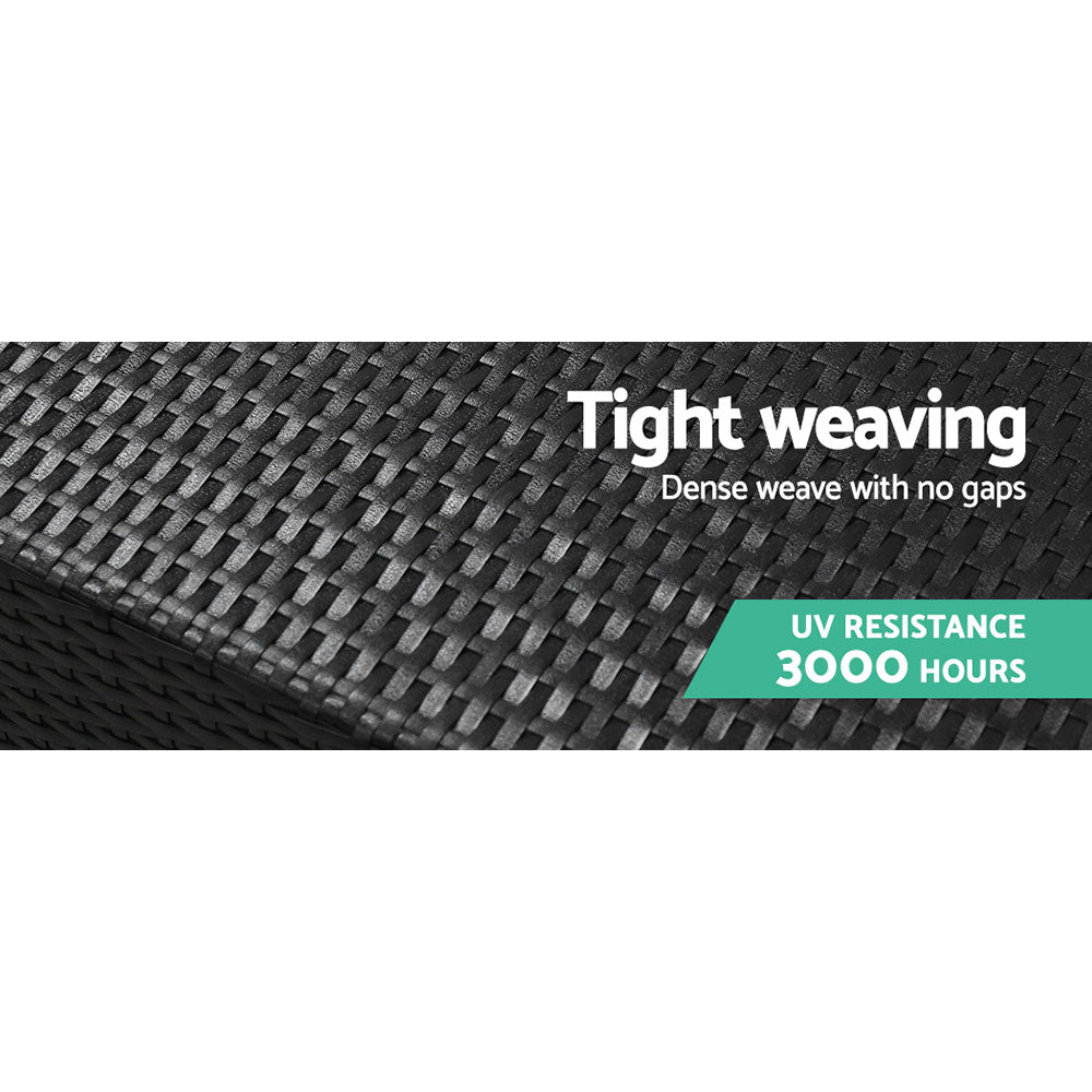 Outdoor Sofa Chair With White Cushions