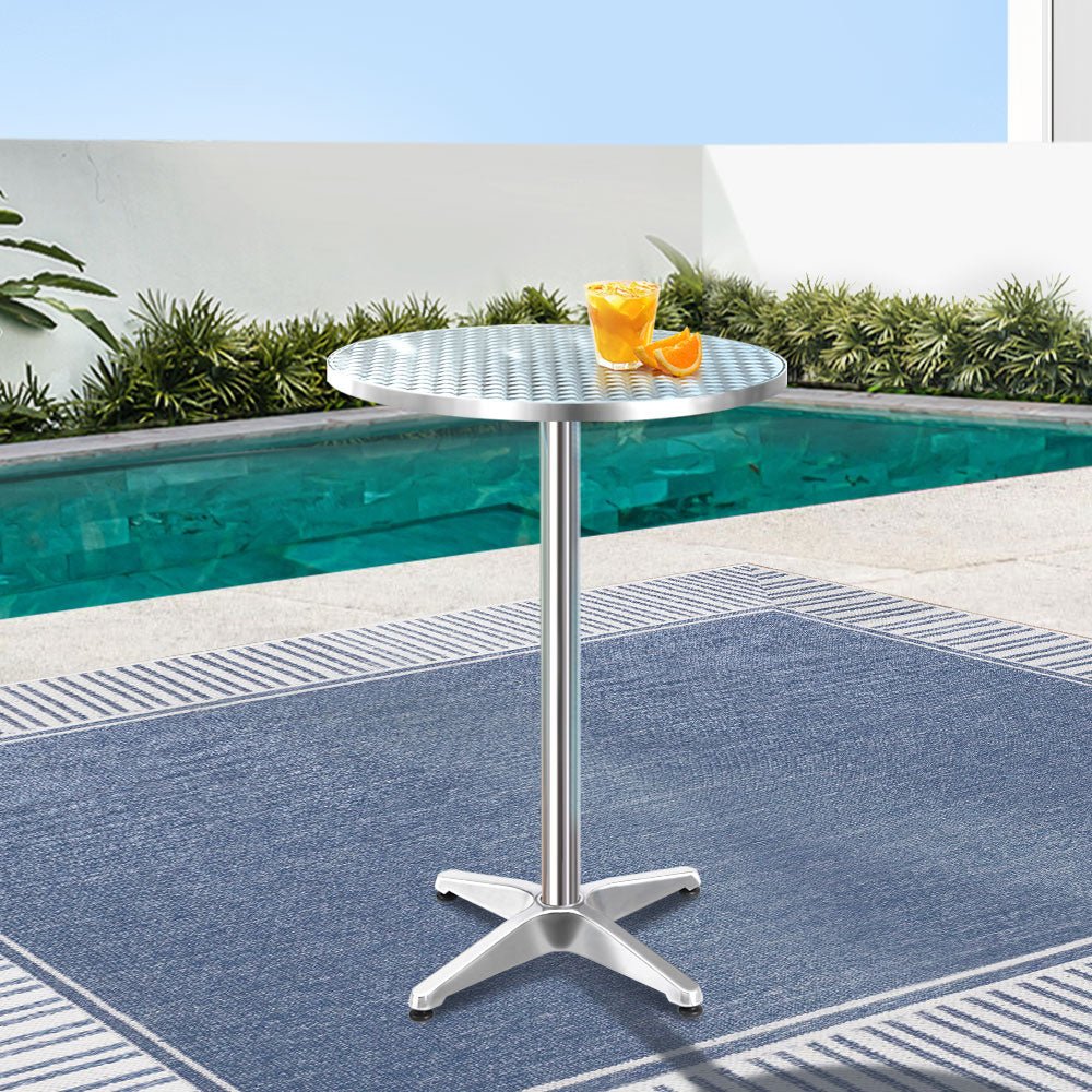 Outdoor Bar Table - Adjustable: 70/110cm