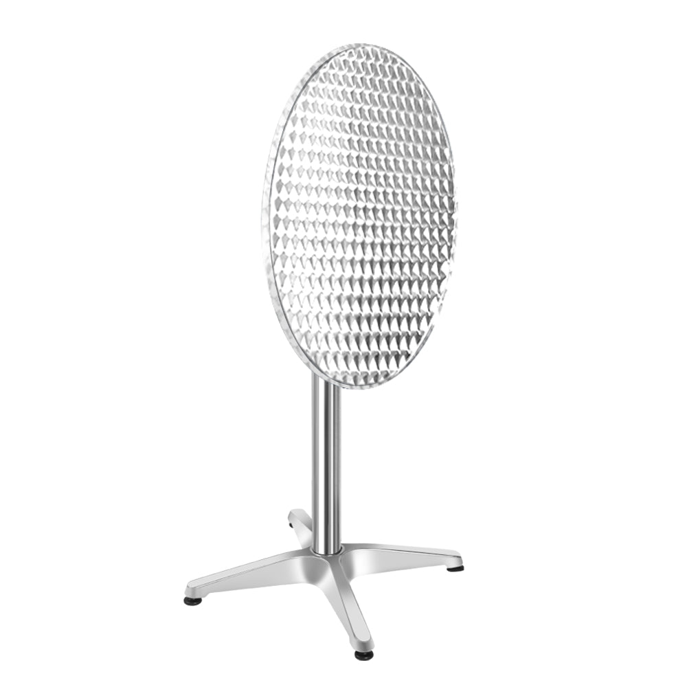 2pcs Aluminum Outdoor Bar Table Set