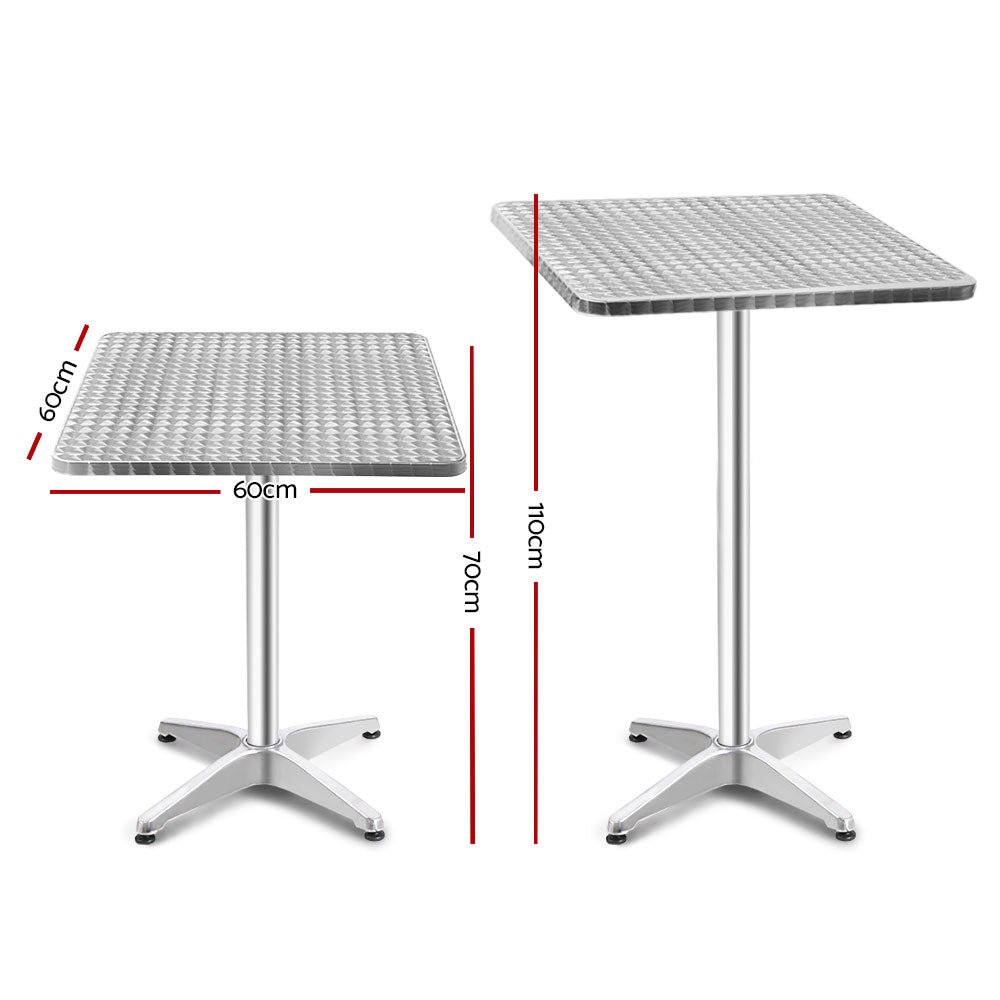 Adjustable Aluminum Bar Table