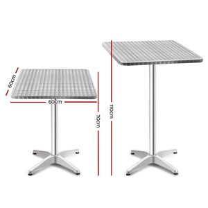 Adjustable Aluminum Bar Table