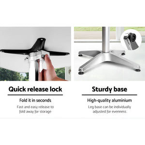 Adjustable Aluminum Bar Table