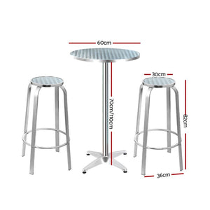 Outdoor Bistro Table And High Chair Set
