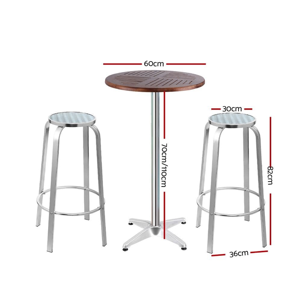 Outdoor Bistro Bar Table And Chair Set