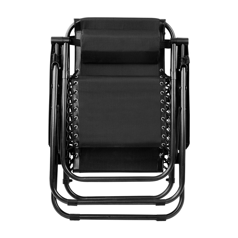 Comfy Portable Black Recliner Chair